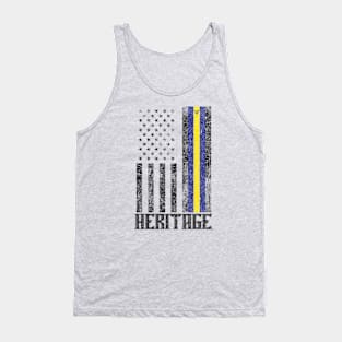 Barbados Hispanic Heritage destressed flag Tank Top